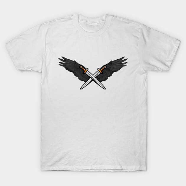 WING AND SWORD DESİGN T-Shirt by Imagination